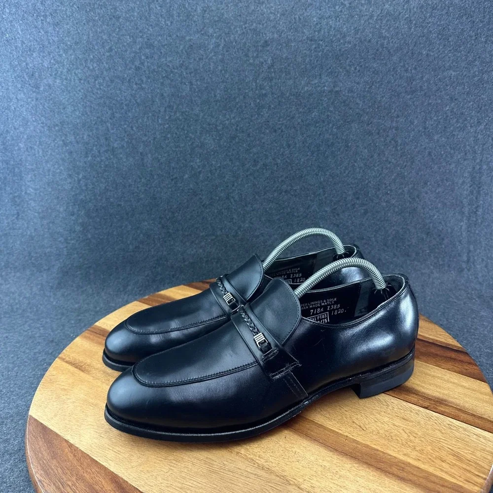 Vtg NOS Lehigh Steel Toe Safety Shoes Mens Size 10.5A Leather Black Loafers